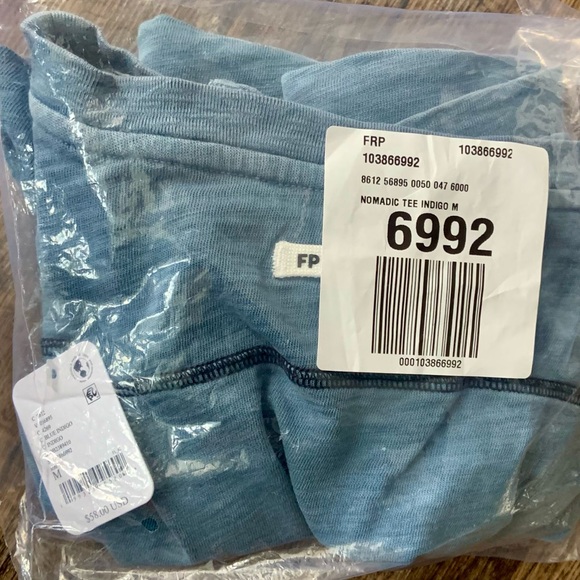 Free People Movement ~ Nomadic Tee ~ NWT 
Medium ~ Blue Indigo - Picture 2 of 7